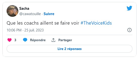 The Voice Kids : Les internautes scandalisés après la prestation de Romain éliminé. - tweet 2 1