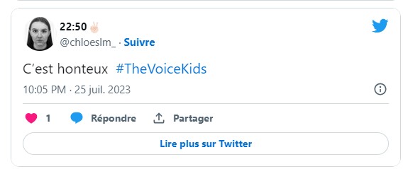 The Voice Kids : Les internautes scandalisés après la prestation de Romain éliminé. - tweet 4 1