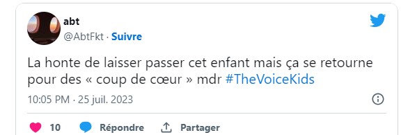 The Voice Kids : Les internautes scandalisés après la prestation de Romain éliminé. - tweet 6 1