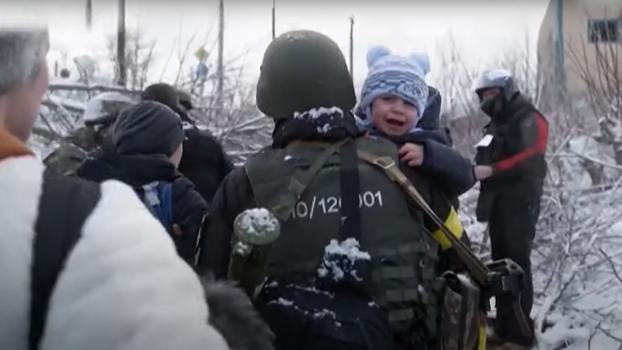 Un clip impressionnant de la guerre en Ukraine.