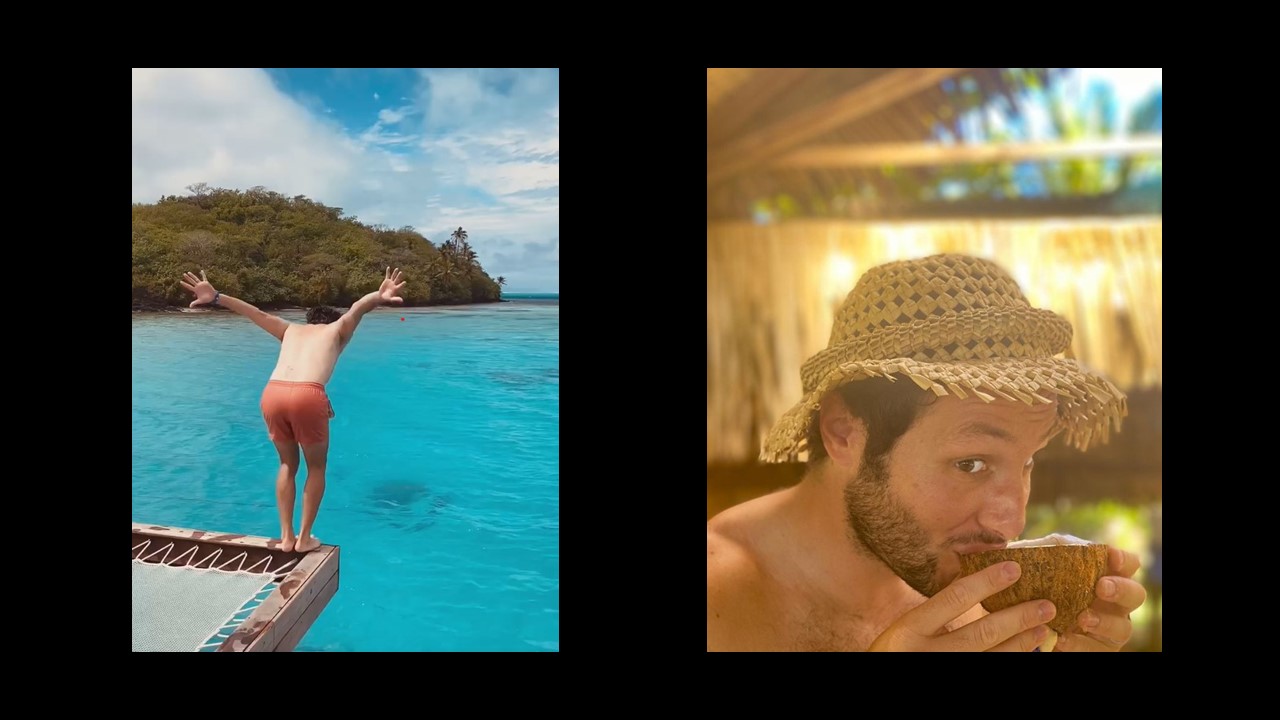 Vianney en vacances à Bora-Bora ou plutôt Bora-Bourré d&rsquo;après lui.