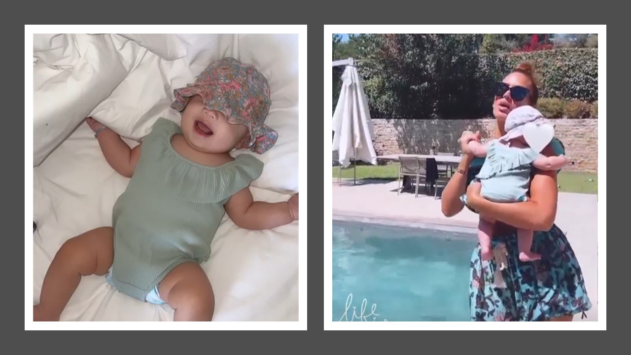 Story de Vitaa : Elle danse avec sa fille au bord de la piscine sur Dadju.