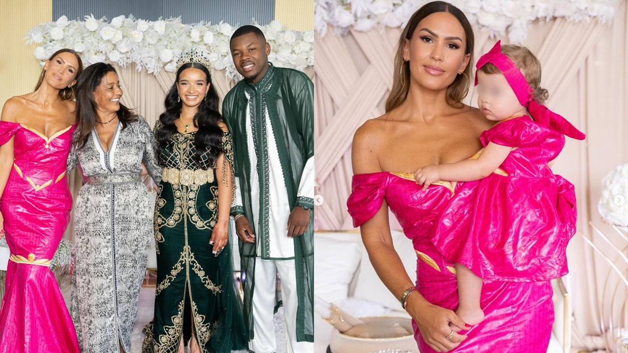 Vitaa a célébré le mariage de sa belle fille Sarah. Le rose était de mise.