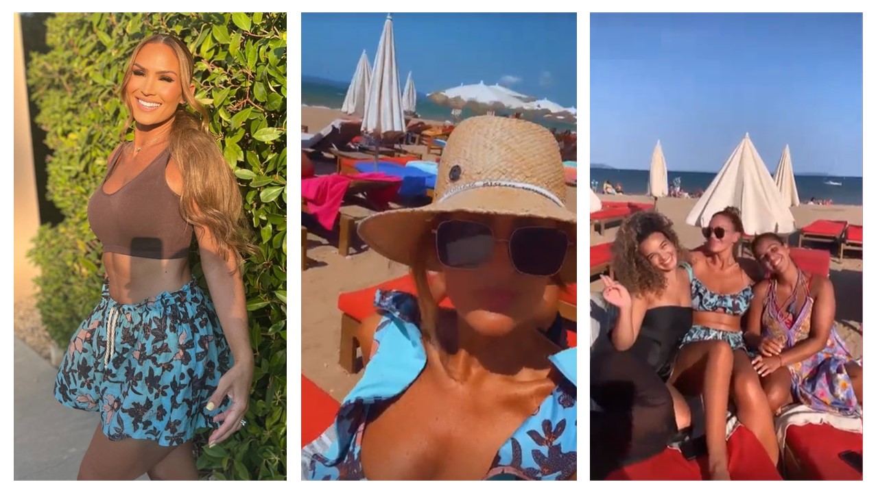 Vitaa en vacances pose en tenue légère. Diaporama et vidéo sur la plage…