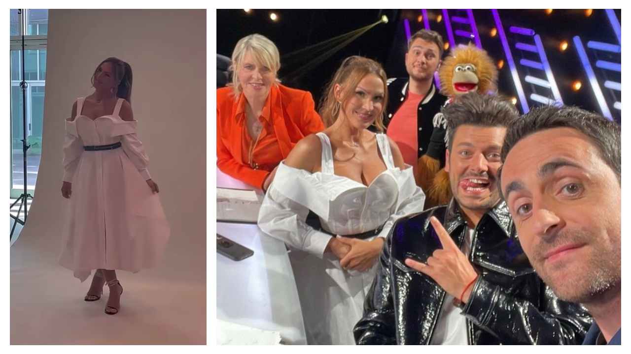 Vitaa prend la pose pour le tournage de la saison 4 de Mask Singer.