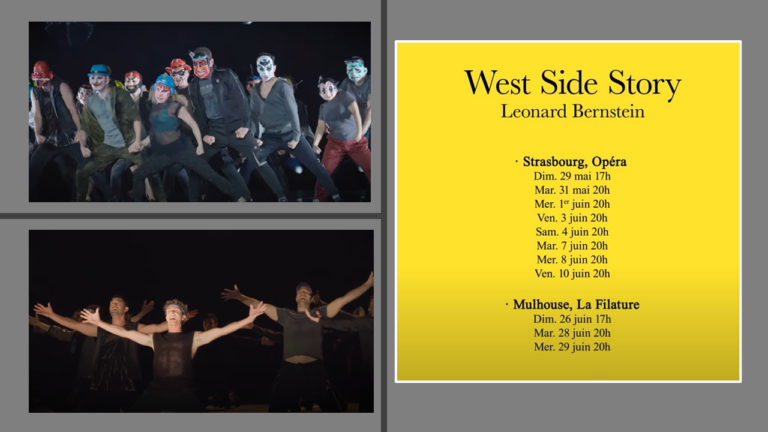 La comédie musicale West Side Story : 11 représentations à l’Opéra National du Rhin. - west side story