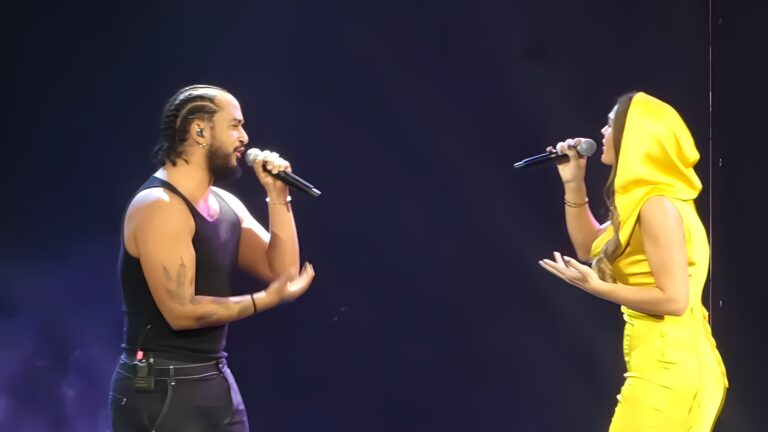 Les Enfoirés 2024 : Vitaa & Slimane chantent "Avant toi" - vitaa slimane 2