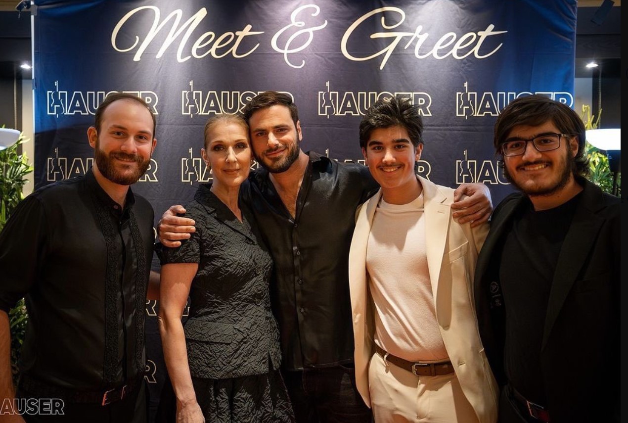 Concert du violoncelliste Stjepan Hauser : Céline Dion fond en larmes en écoutant « Hallelujah ».