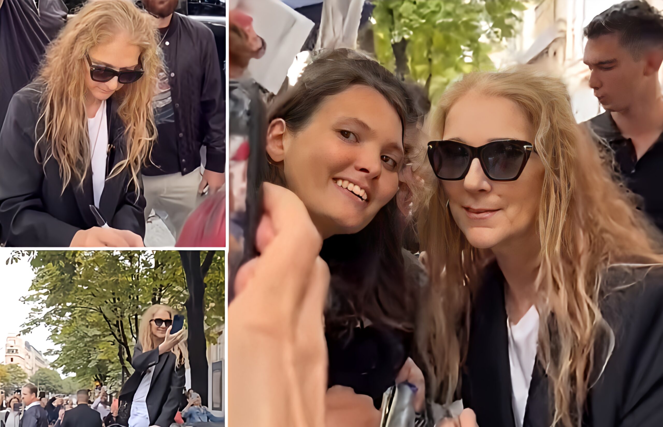 Céline Dion: Les images de son départ. Fatigue, pluie, elle prend toujours du temps pour ses fans !