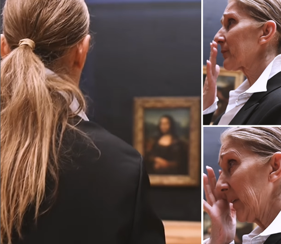 Céline Dion visite le Louvre et tombe en larmes devant la Joconde ! - celine dionb