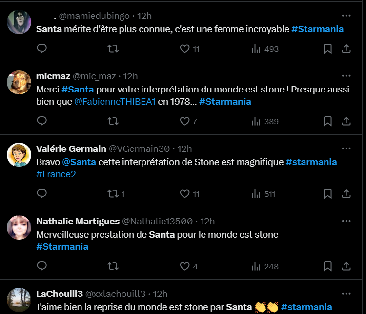 "Les 45 ans de Stamania" : Santa survole avec la reprise de "Le monde est Stone" - capture decran 2024 11 17 102919