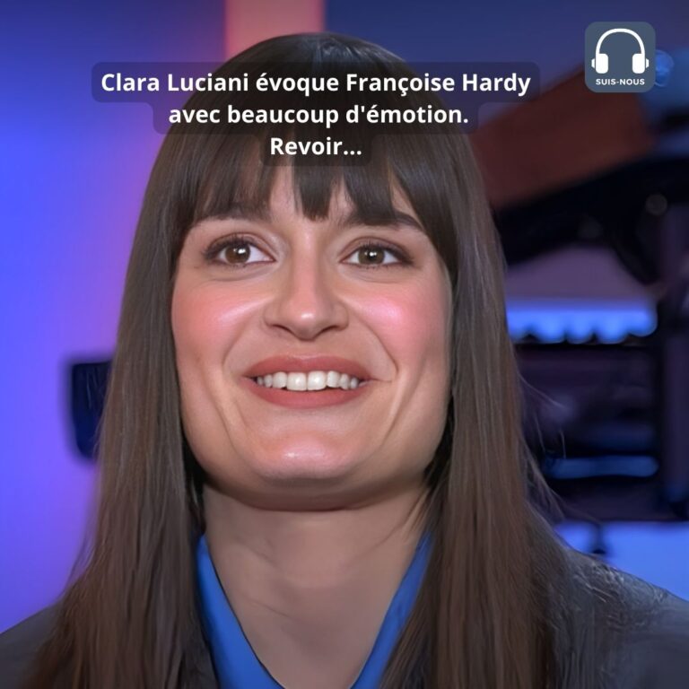 Invitée sur le plateau de "C à vous", le 18 novembre, Clara Luciani évoque Françoise Hardy avec beaucoup d'émotion... - clara luciani