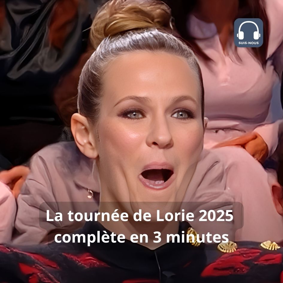 La tournée de Lorie 2025 complète en 3 minutes. Elle l&rsquo;apprend dans l&rsquo;émission « Quotidien »…