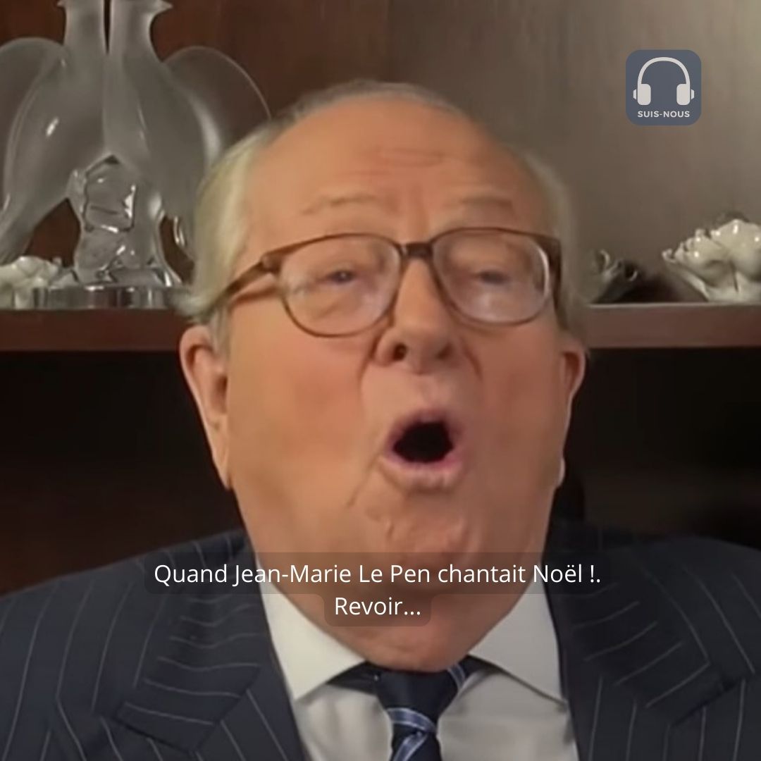Quand Jean-Marie Le Pen chantait Noël pendant plus de 3 minutes : « Gloria », « Il est né le divin enfant », « Minuit, Chrétiens »…