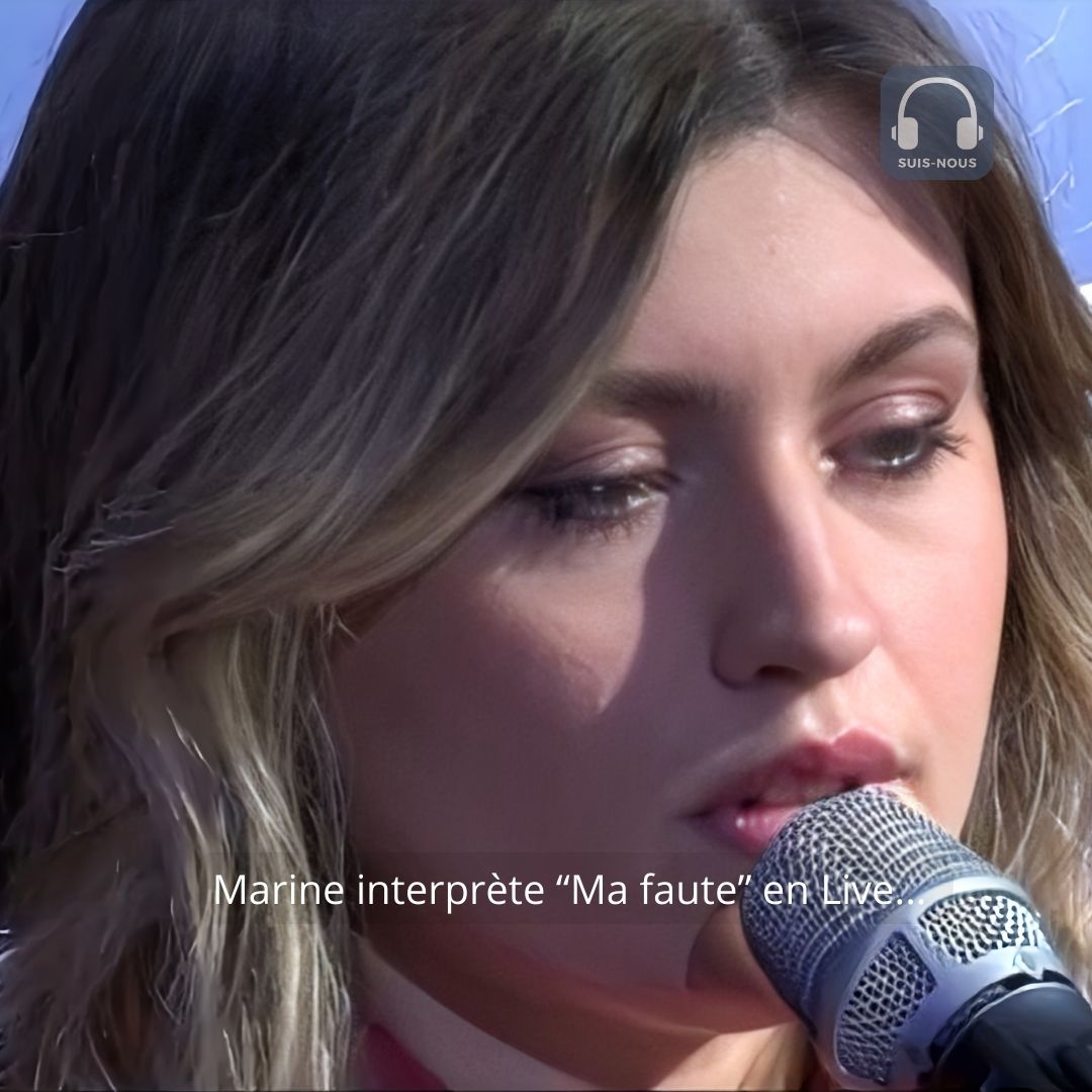 « C à Vous »: Marine, gagnante de « Star Academy » chante en Live sa nouvelle chanson « Ma faute »