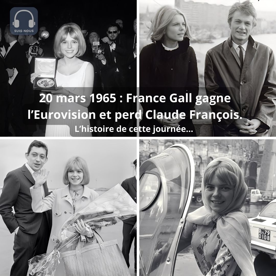 20 mars 1965 : France Gall gagne le Concours Eurovision à Naples mais Claude François, jaloux, la quitte…
