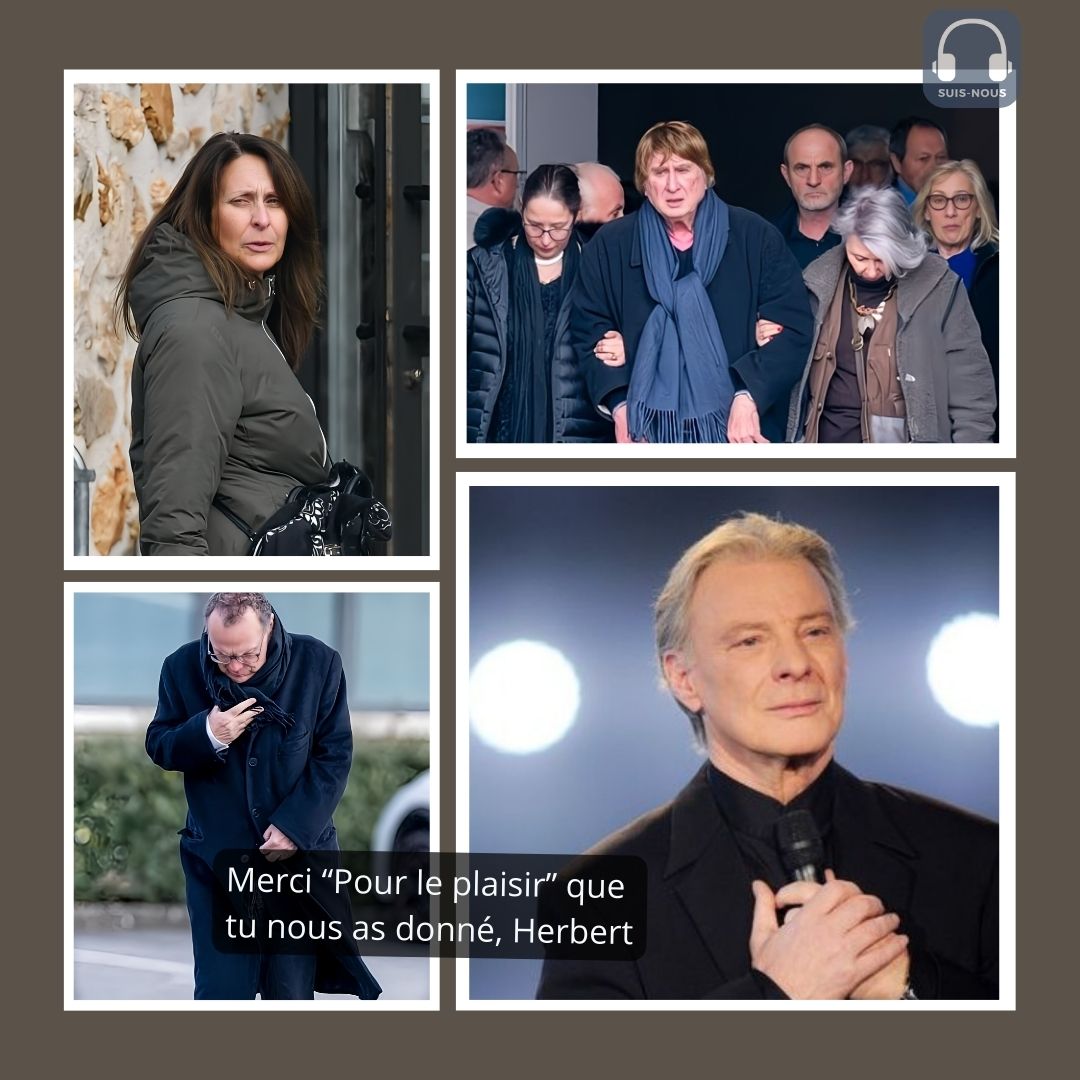 Obsèques d&rsquo;Herbert Leonard : Sa fille Éléa, sa femme Cléo et Julien Lepers très émus pour ce dernier hommage