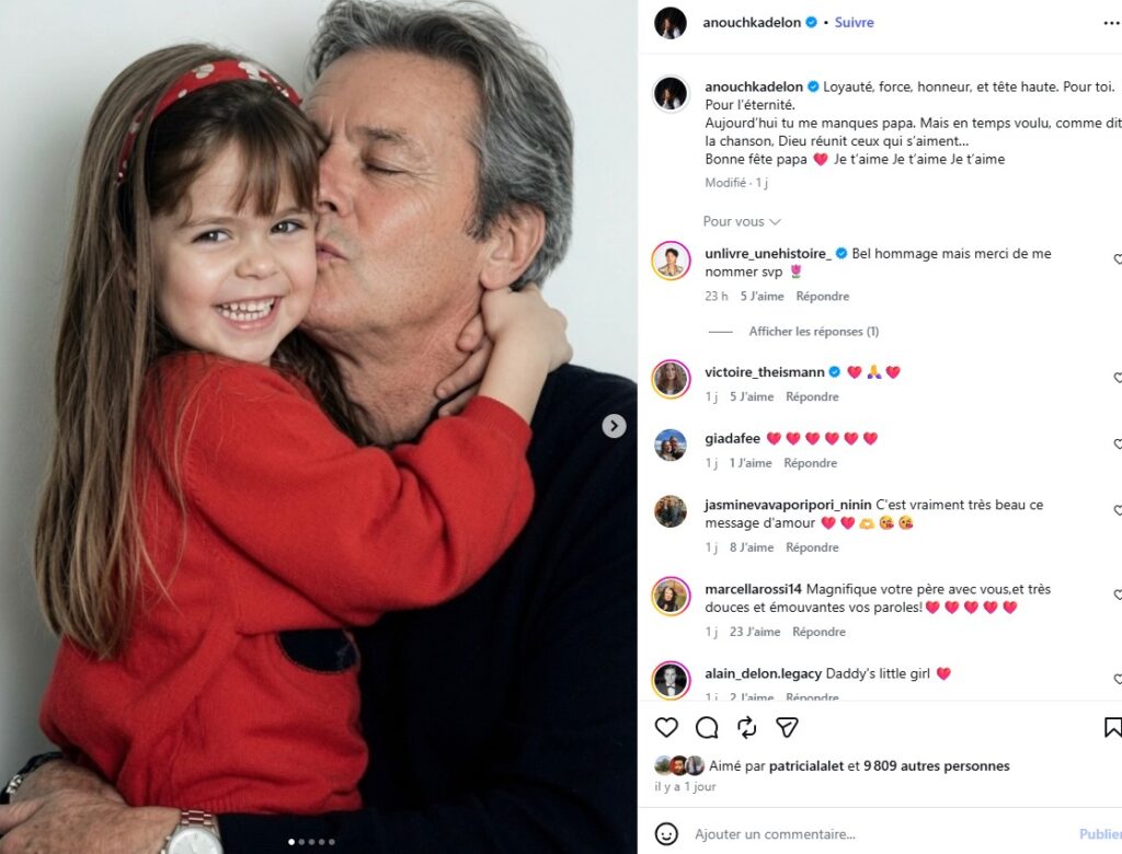 Suis-Nous - Fête des pères: Anouchka Delon publie un magnifique cliché Suis-Nous - Fête des pères: Anouchka Delon publie un magnifique cliché