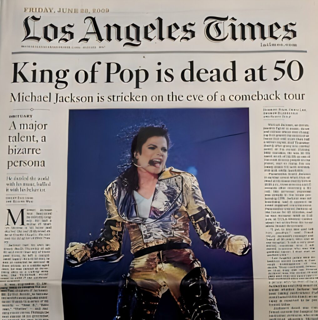 Suis-Nous - 25 juin 2009 : King of Pop is dead at 50 ! Le dernier jour...