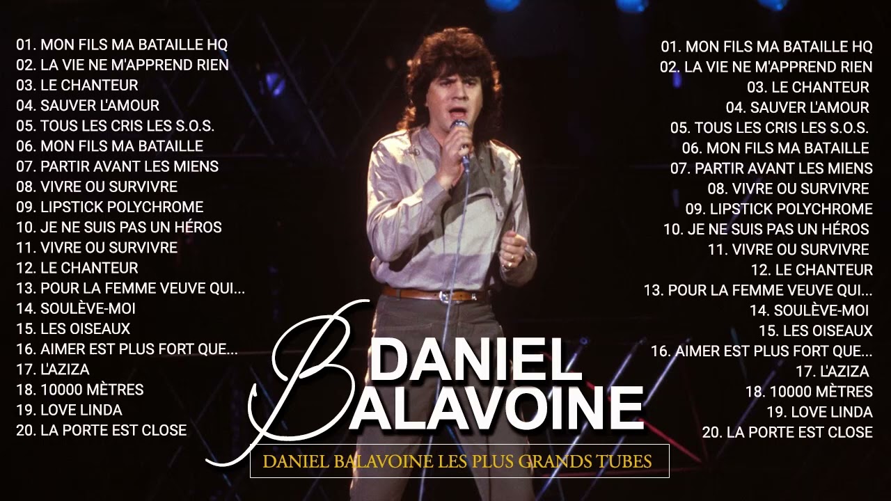 Prenez Le Temps Découter Ou De Réécouter 18 Titres De Daniel Balavoine Suis 2091